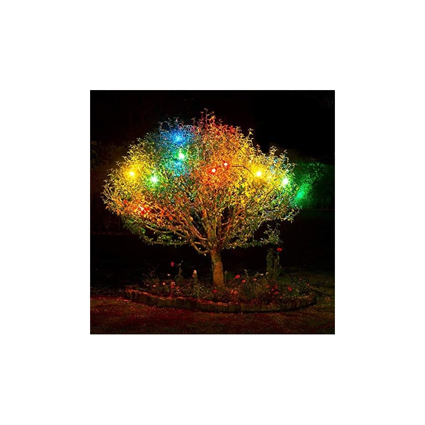 LED Venkovní řetěz EASY CONNECT 8xE27 5m IP44 multicolor