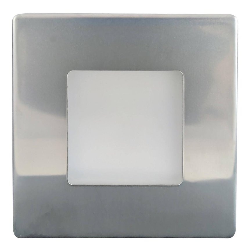 LED Venkovní schodišťové svítidlo DECENTLY LED/2,5W/230V 4000K IP44 lesklý chrom