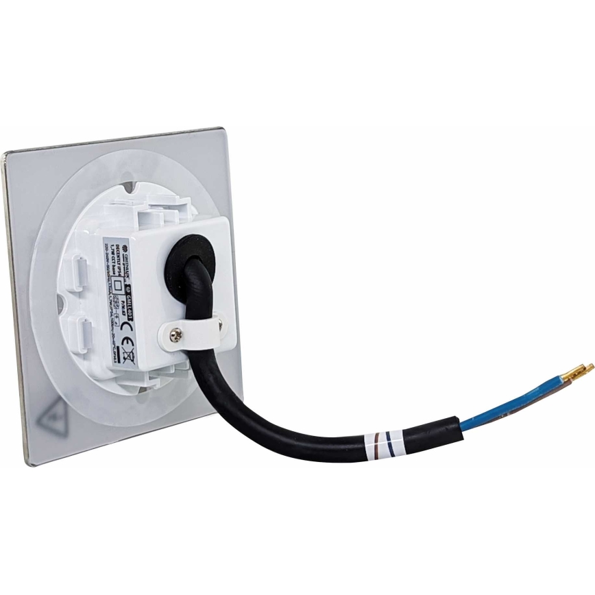 LED Venkovní schodišťové svítidlo DECENTLY LED/1,7W/230V 3000/4000/6000K IP54 lesklý chrom