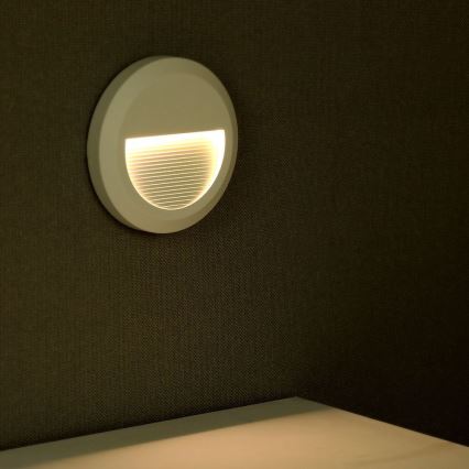LED Venkovní schodišťové svítidlo LED/2W/230V IP65 4000K bílá
