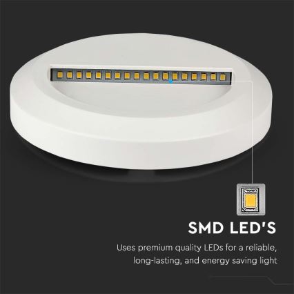 LED Venkovní schodišťové svítidlo LED/2W/230V IP65 4000K bílá