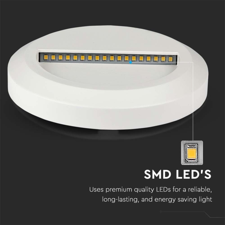 LED Venkovní schodišťové svítidlo LED/2W/230V IP65 4000K bílá