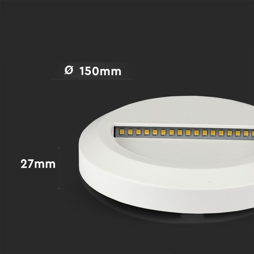 LED Venkovní schodišťové svítidlo LED/2W/230V IP65 4000K bílá