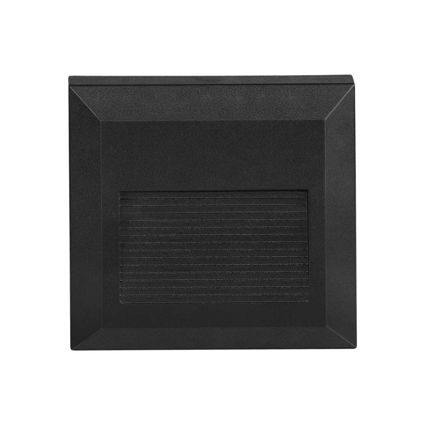LED Venkovní schodišťové svítidlo LED/2W/230V IP65 4000K černá