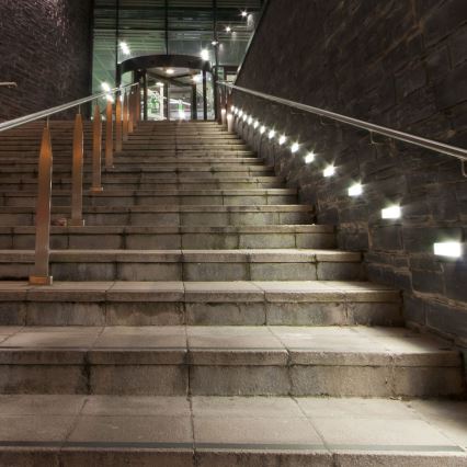 LED Venkovní schodišťové svítidlo LED/3W/230V IP65 4000K bílá