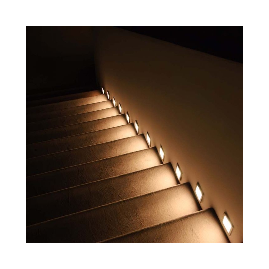 LED Venkovní schodišťové svítidlo LED/5W/230V 3000K IP65 bílá