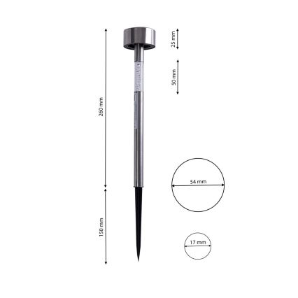 LED Venkovní solární lampa LED/0,06W/100 mAh IP44