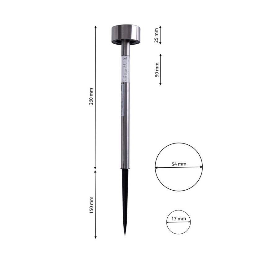 LED Venkovní solární lampa LED/0,06W/100 mAh IP44