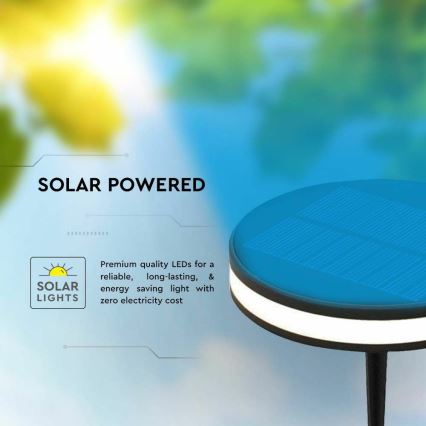 LED Venkovní solární lampa LED/1,8W/3,7V IP54 3000K 1800 mAh