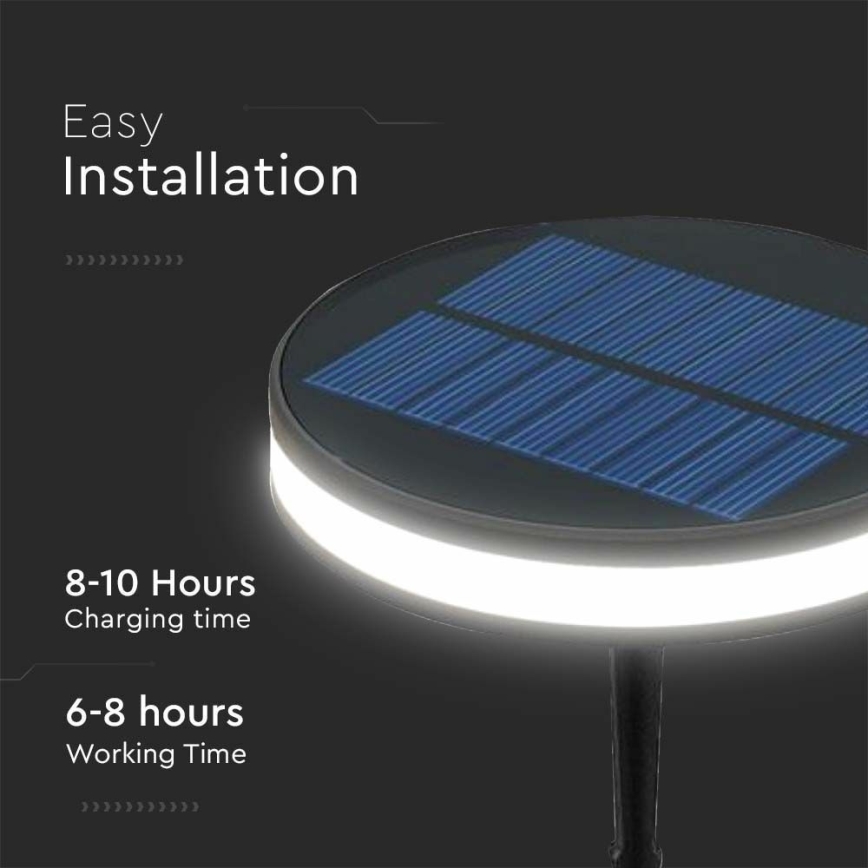 LED Venkovní solární lampa LED/1,8W/3,7V IP54 3000K 1800 mAh