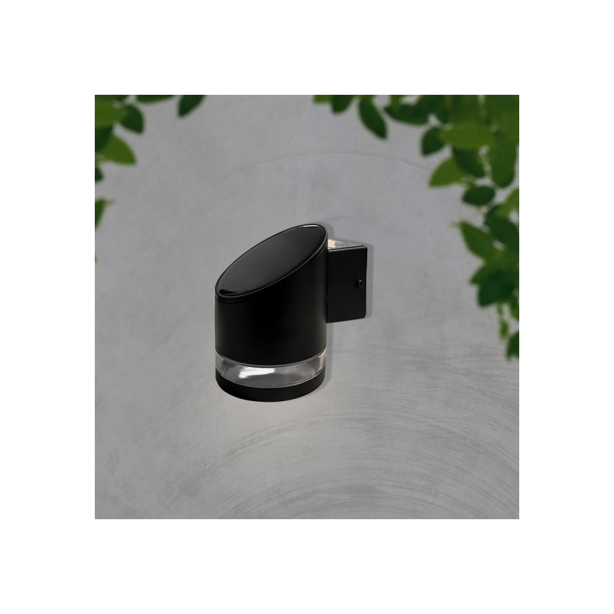 LED Venkovní solární nástěnné svítidlo LED/1W/3,7V 3000K IP54 černá