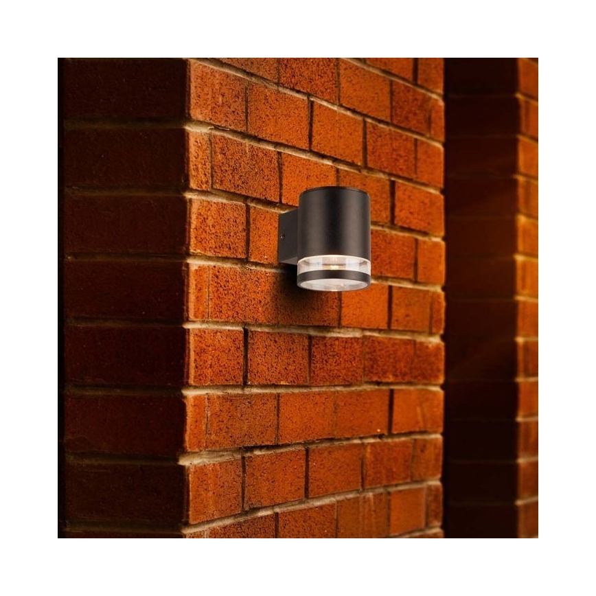 LED Venkovní solární nástěnné svítidlo LED/1W/3,7V 3000K IP54 černá
