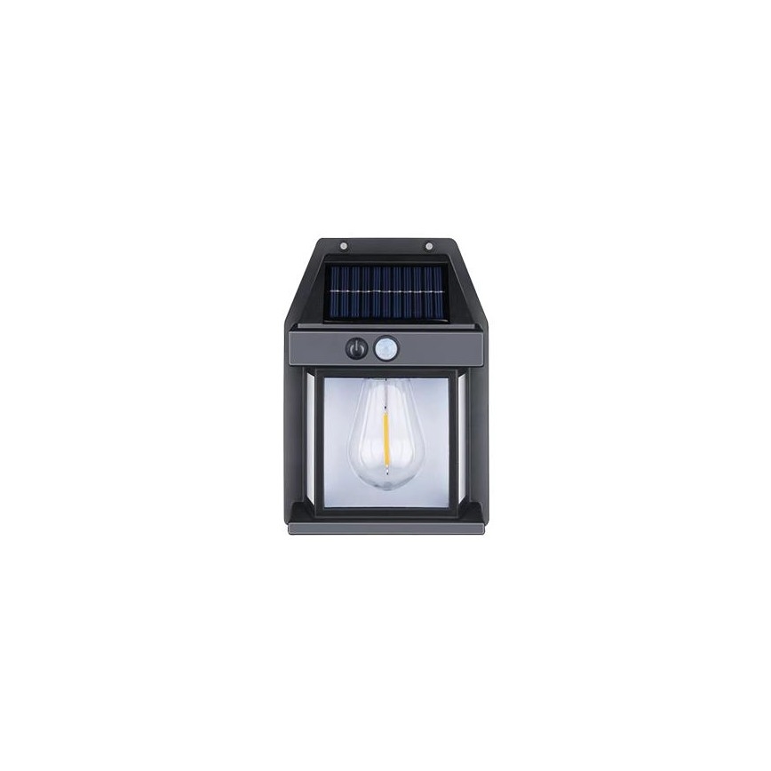 LED Venkovní solární nástěnné svítidlo se senzorem LED/1W/3,7V 1200 mAh IP65