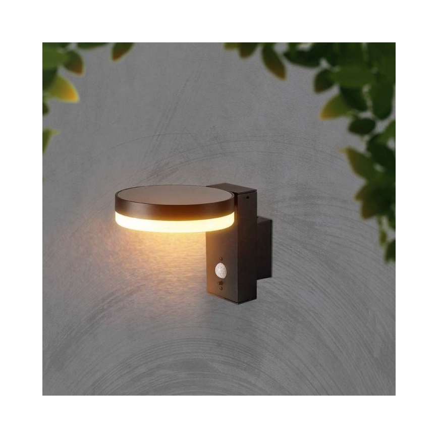 LED Venkovní solární nástěnné svítidlo se senzorem LED/5,5W/3,7V 3000K IP54