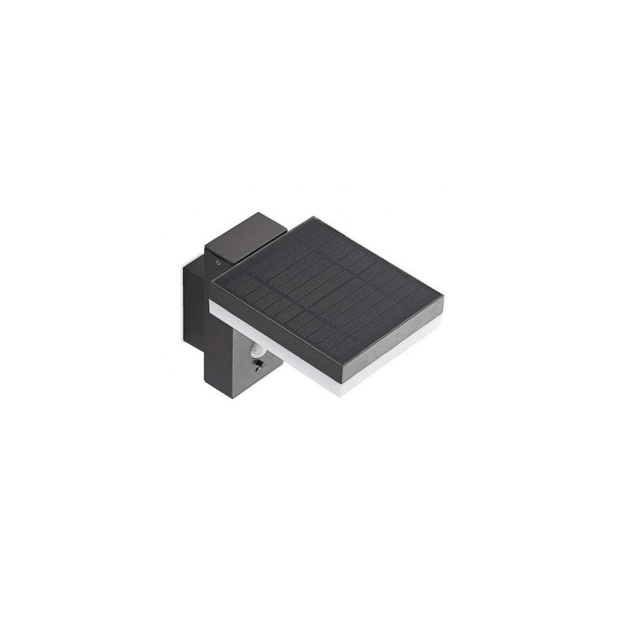 LED Venkovní solární nástěnné svítidlo se senzorem LED/5,5W/3,7V 3000K IP54