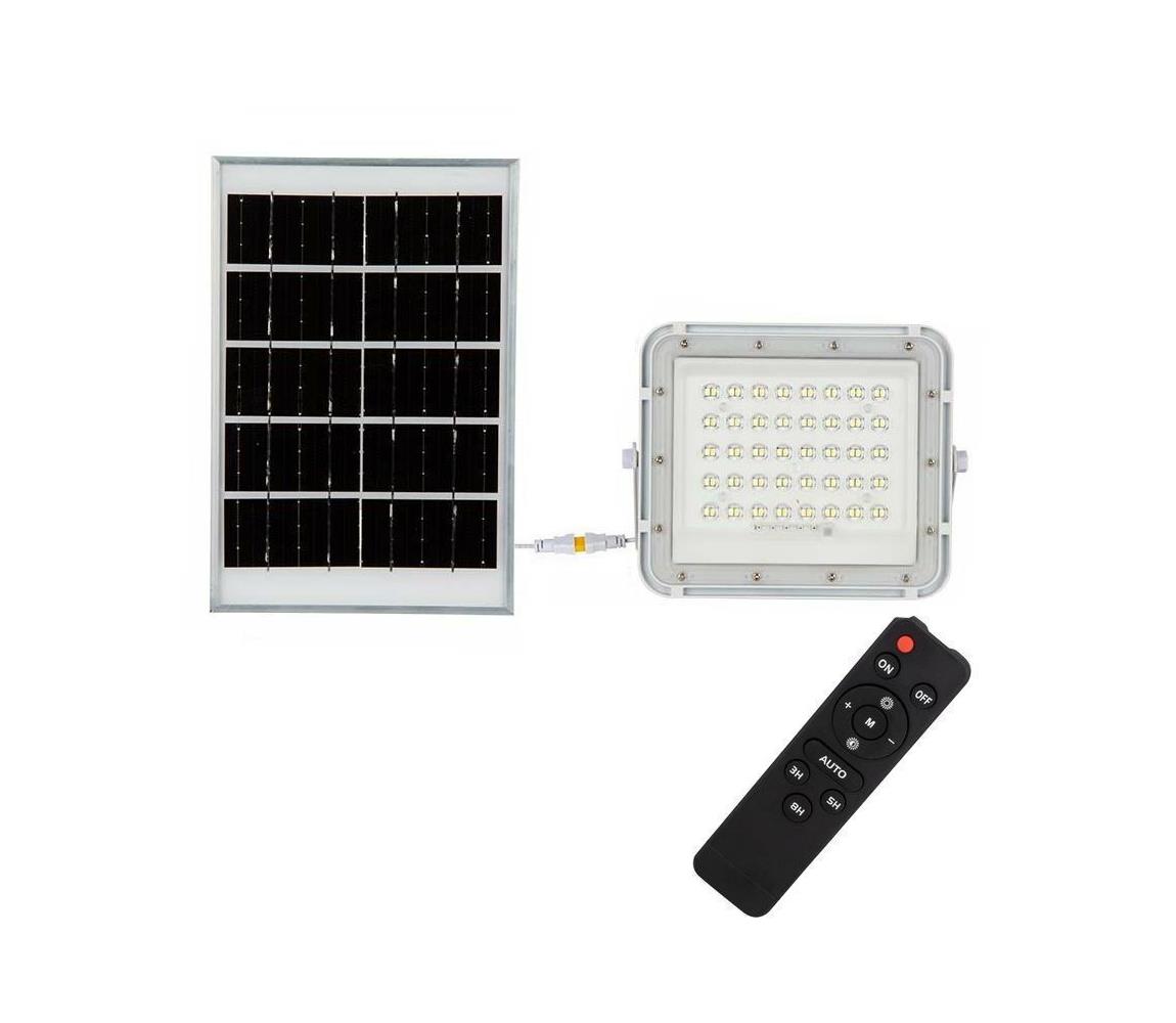 V-Tac LED Venkovní solární reflektor LED/10W/3,2V IP65 4000K bílá + DO VT1364