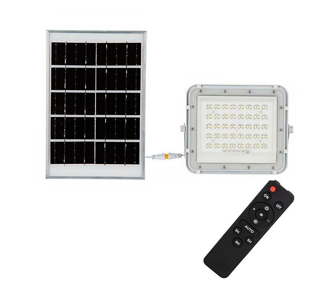 V-Tac LED Venkovní solární reflektor LED/10W/3,2V IP65 6400K bílá + DO VT1363