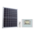 LED Venkovní solární reflektor LED/12W/3,2V IP65 4000K 5000 mAh + dálkové ovládání