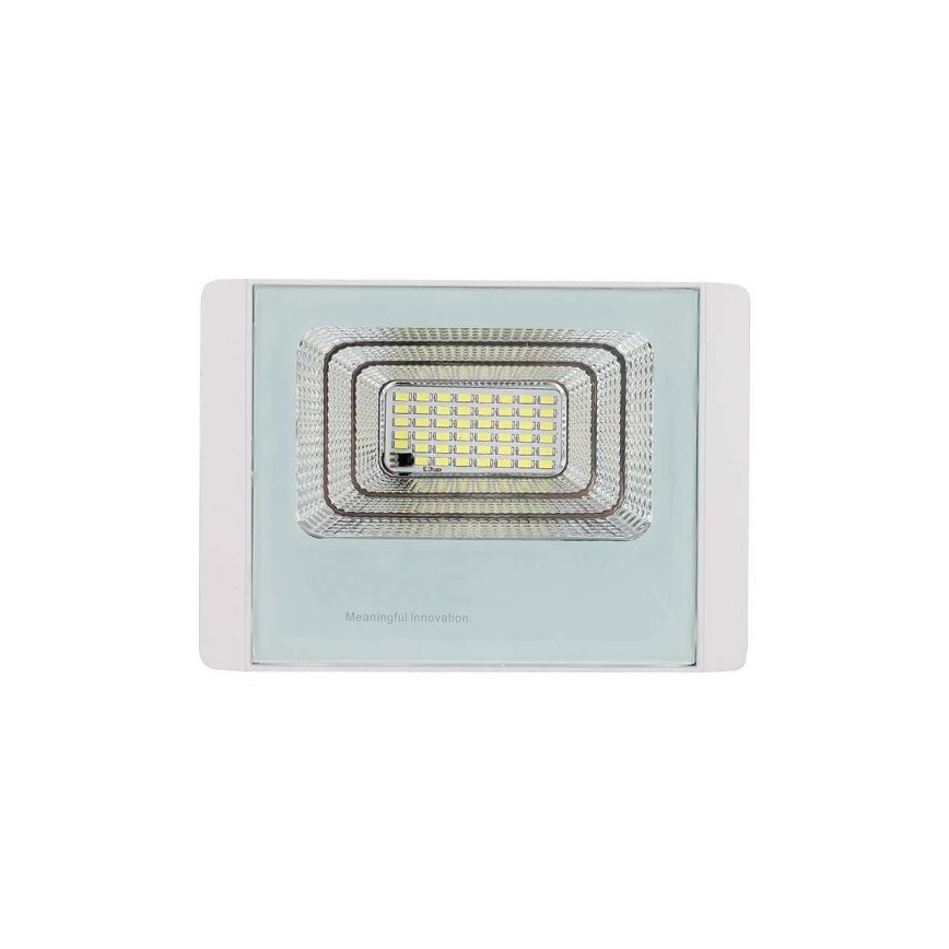 LED Venkovní solární reflektor LED/12W/3,2V IP65 6400K 20000 mAh + dálkové ovládání