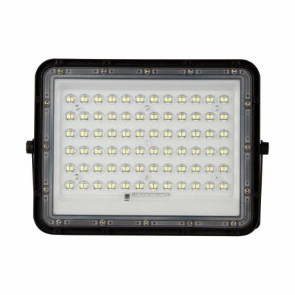 LED Venkovní stmívatelný solární reflektor LED/15W/3,2V IP65 4000K 12000 mAh černá + dálkové ovládání