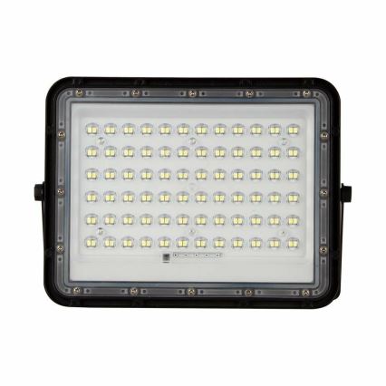 LED Venkovní stmívatelný solární reflektor LED/15W/3,2V IP65 4000K černá + dálkové ovládání