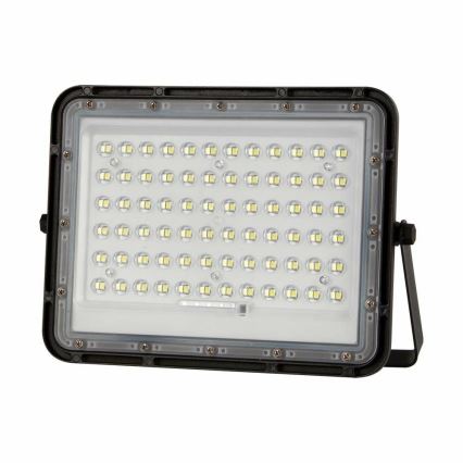 LED Venkovní stmívatelný solární reflektor LED/15W/3,2V IP65 4000K černá + dálkové ovládání