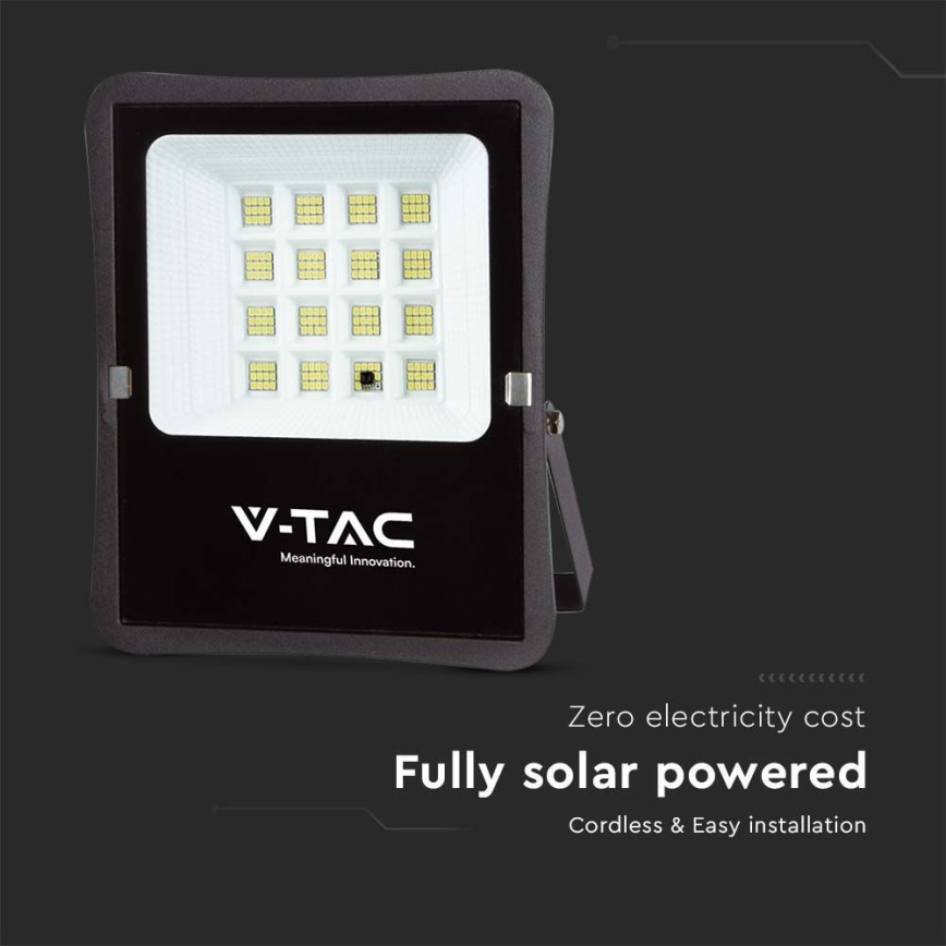 LED Venkovní solární reflektor LED/16W/3,2V 6400K IP65 15000 mAh + dálkové ovládání
