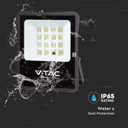 LED Venkovní solární reflektor LED/16W/3,2V 6400K IP65 15000 mAh + dálkové ovládání