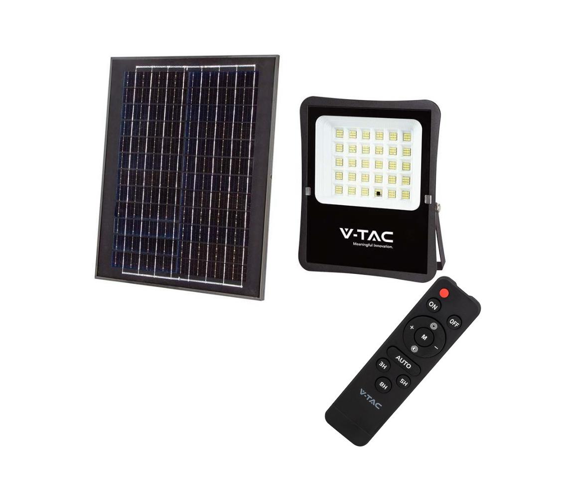 V-Tac LED Venkovní solární reflektor LED/20W/3,2V 4000K IP65 VT1215