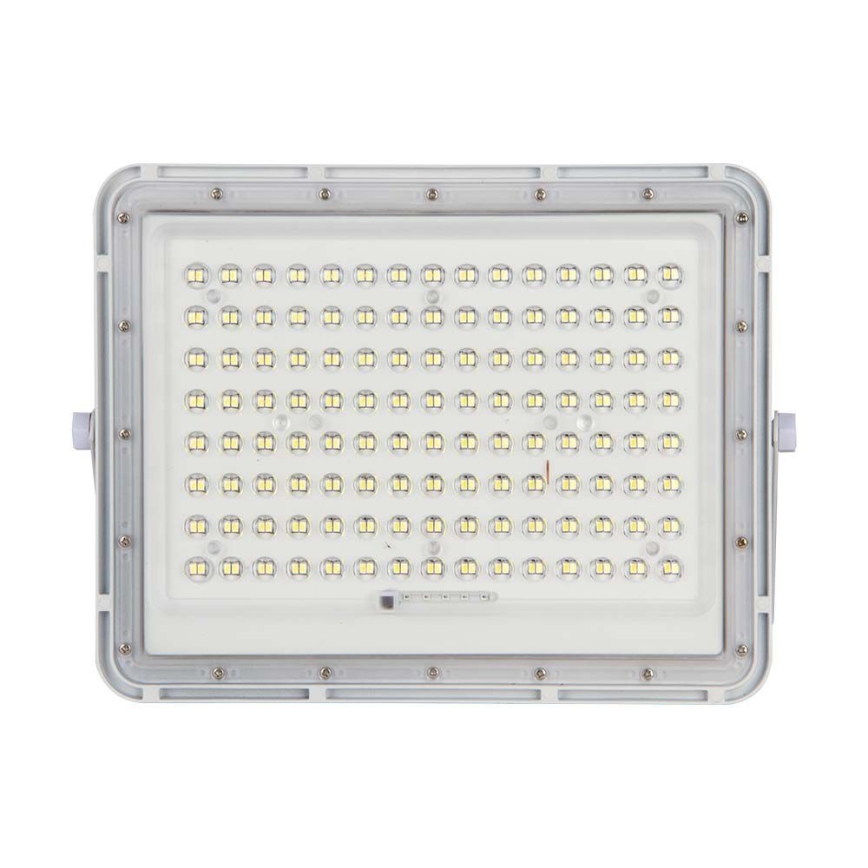 LED Venkovní solární reflektor LED/20W/3,2V 6400K bílá IP65 + dálkové ovládání