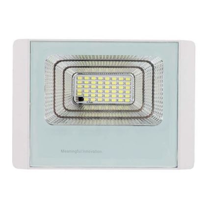 LED Venkovní solární reflektor LED/20W/3,2V IP65 4000K + dálkové ovládání