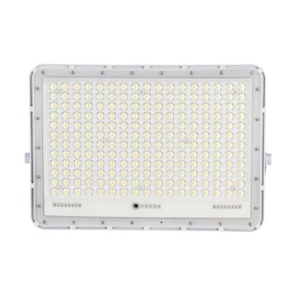 LED Venkovní solární reflektor LED/30W/3,2V 4000K bílá IP65 + dálkové ovládání