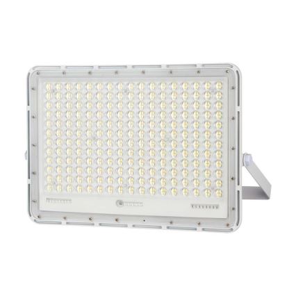 LED Venkovní solární reflektor LED/30W/3,2V 4000K bílá IP65 + dálkové ovládání