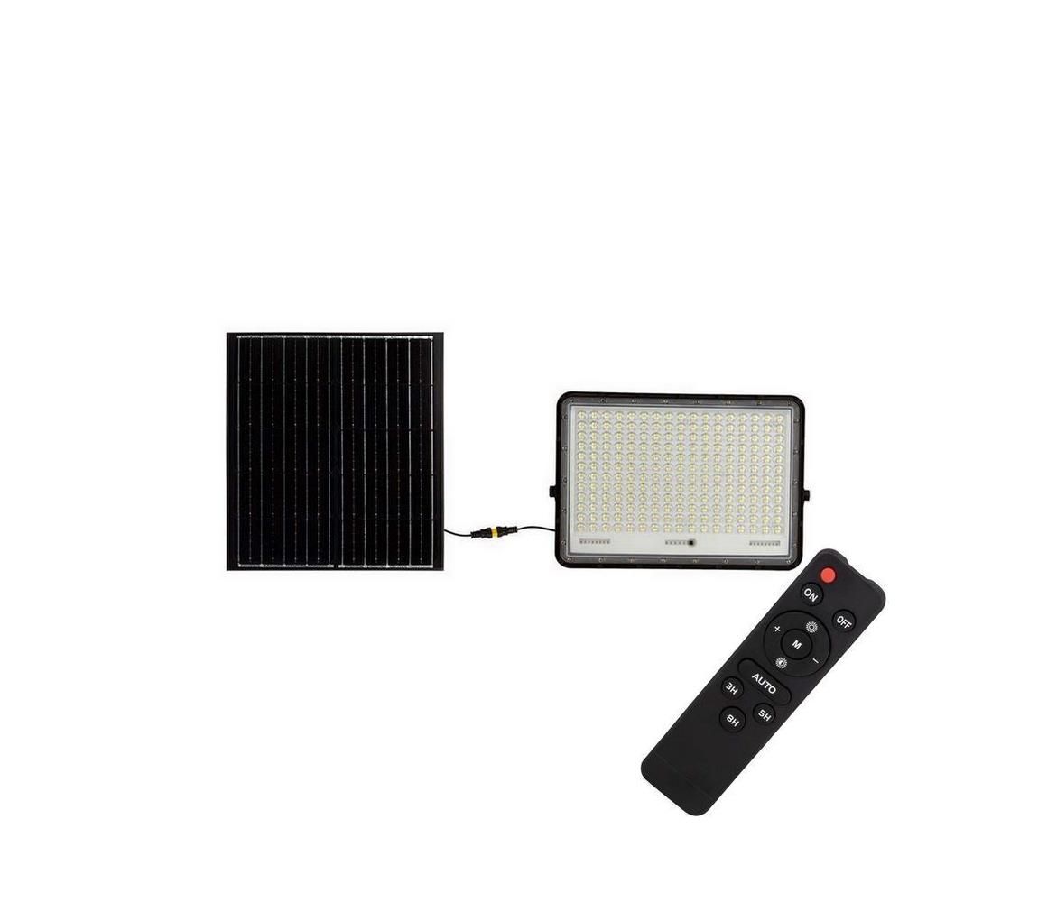  LED Venkovní solární reflektor LED/30W/3,2V 4000K černá + DO 