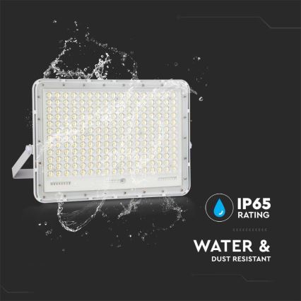 LED Venkovní solární reflektor LED/30W/3,2V 6400K bílá IP65 20000 mAh + dálkové ovládání
