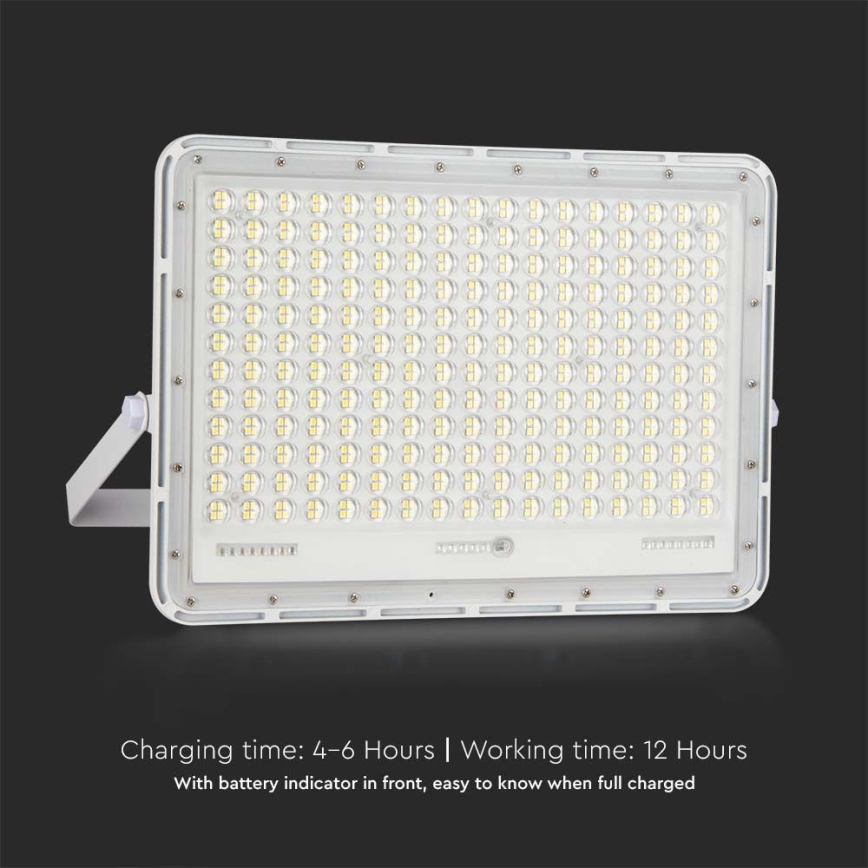 LED Venkovní solární reflektor LED/30W/3,2V 6400K bílá IP65 20000 mAh + dálkové ovládání