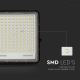LED Venkovní solární reflektor LED/30W/3,2V 6400K černá IP65 + dálkové ovládání