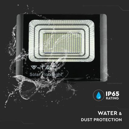 LED Venkovní solární reflektor LED/40W/10V IP65 6000K 20000 mAh + dálkové ovládání