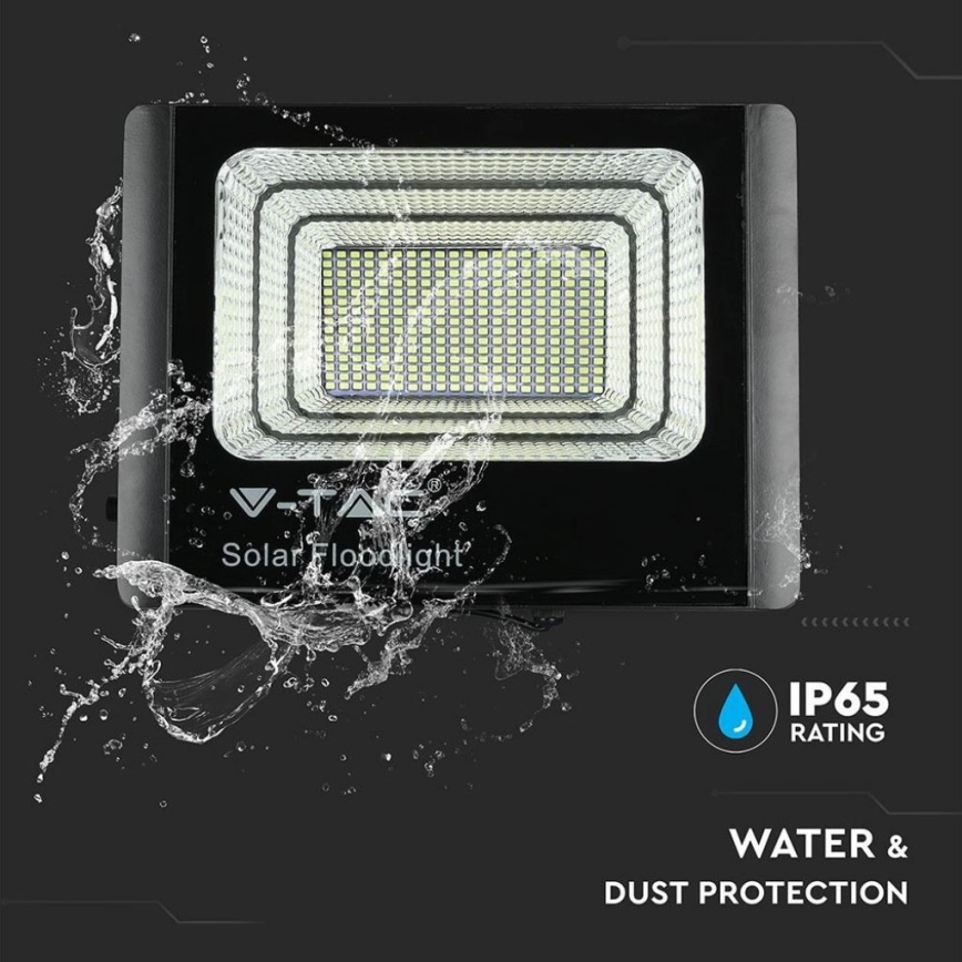 LED Venkovní solární reflektor LED/40W/10V IP65 6000K 20000 mAh + dálkové ovládání
