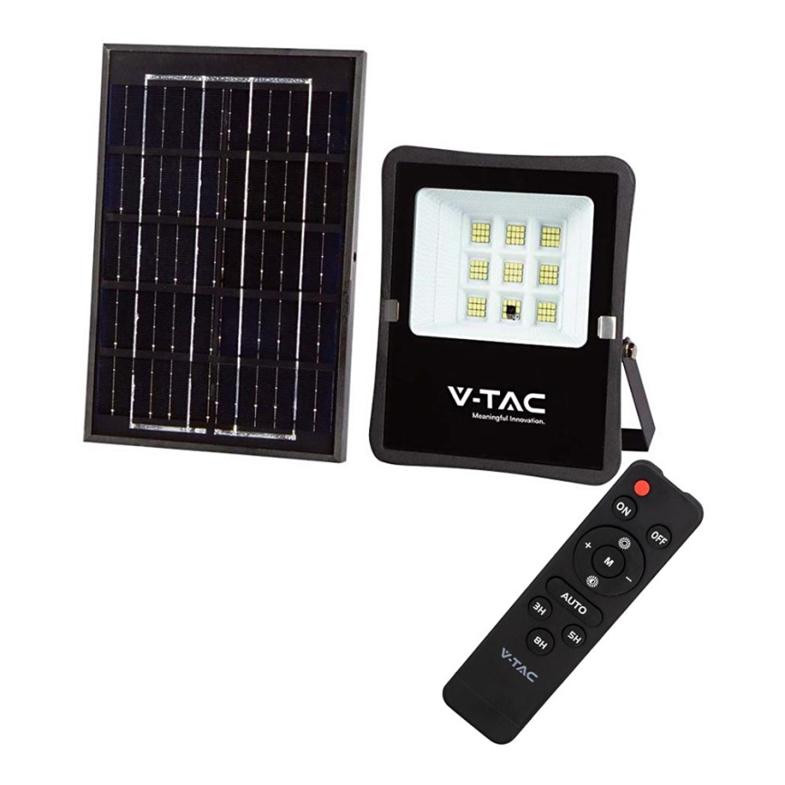 LED Venkovní solární reflektor LED/6W/3,2V 4000K IP65 5000 mAh + dálkové ovládání
