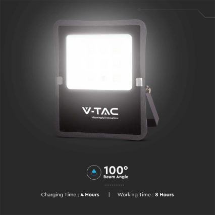 LED Venkovní solární reflektor LED/6W/3,2V 4000K IP65 5000 mAh + dálkové ovládání