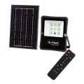 LED Venkovní solární reflektor LED/6W/3,2V 6400K IP65 4000 mAh + dálkové ovládání