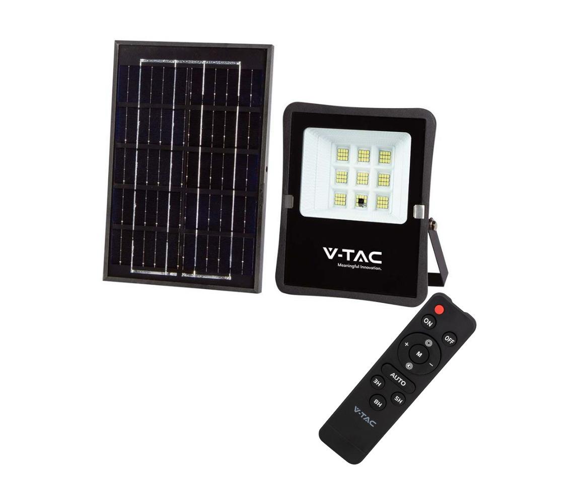 V-Tac LED Venkovní solární reflektor LED/6W/3,2V 6400K IP65 VT1208