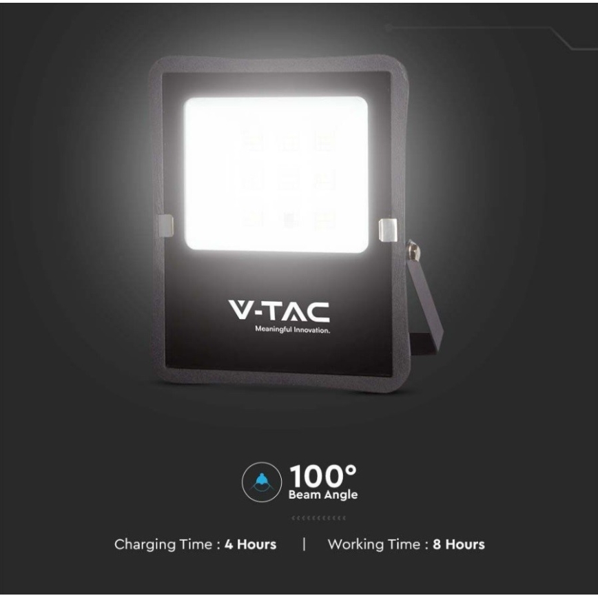 LED Venkovní solární reflektor LED/6W/3,2V 6400K IP65 4000 mAh + dálkové ovládání
