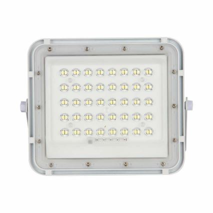 LED Venkovní stmívatelný solární reflektor LED/6W/3,2V IP65 4000K 5000 mAh bílá + dálkové ovládání