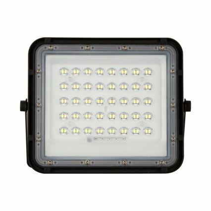 LED Venkovní stmívatelný solární reflektor LED/6W/3,2V IP65 6400K 5000 mAh černá + dálkové ovládání