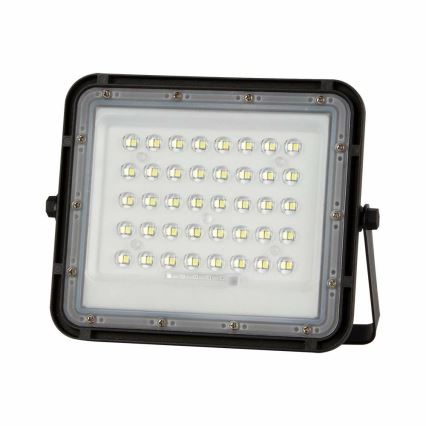 LED Venkovní stmívatelný solární reflektor LED/6W/3,2V IP65 6400K 5000 mAh černá + dálkové ovládání