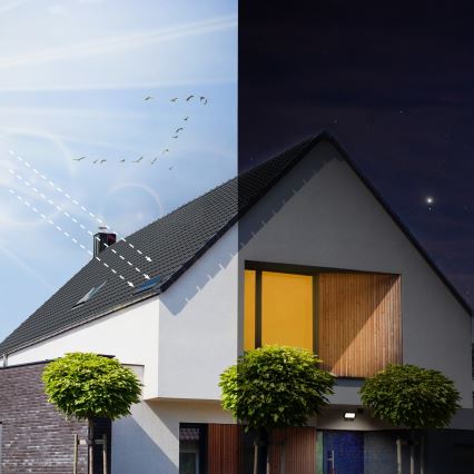 LED Venkovní solární reflektor se senzorem LED/20W/3,7V 6500K IP65 4400 mAh