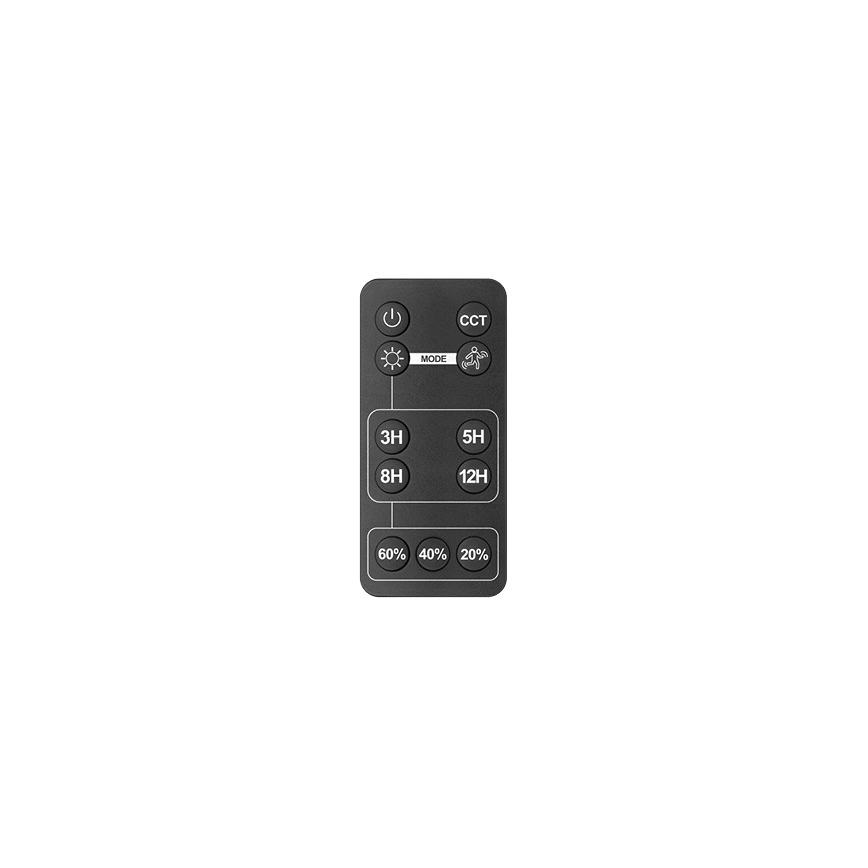LED Venkovní solární reflektor se senzorem LED/30W/6,4V IP65 3000/4000K 6000 mAh + dálkové ovládání