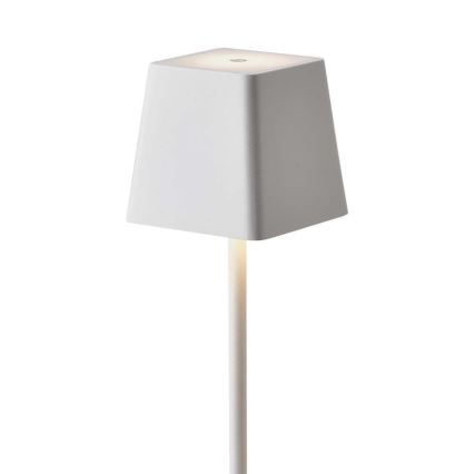 LED Venkovní stmívatelná dotyková dobíjecí stolní lampa LED/2W/5V 4400 mAh IP54 bílá